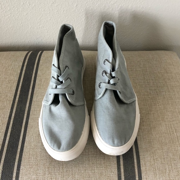 Blowfish Maggs steel grey washed canvas sneakers - Picture 2 of 3